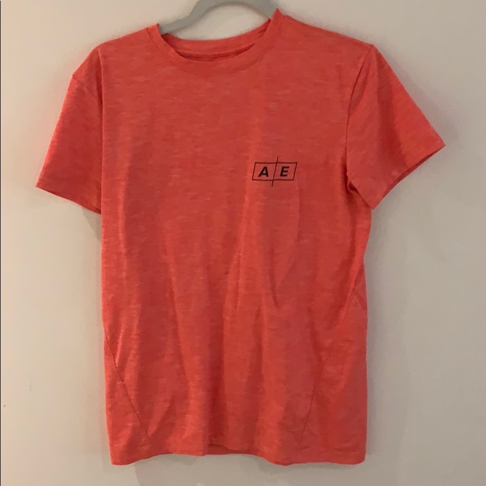 orange AE sports shirt